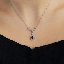 Load image into Gallery viewer, Diamond Ruby Necklace - Jewelry
