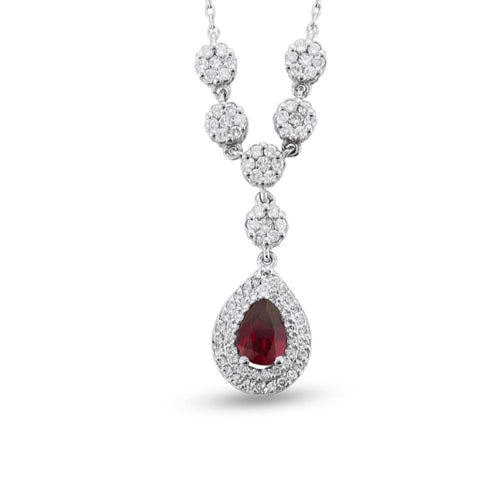 Diamond Ruby Necklace - Jewelry