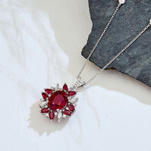 Load image into Gallery viewer, Diamond Ruby Necklace - Jewelry
