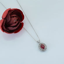 Load image into Gallery viewer, Diamond Ruby Necklace - Jewelry
