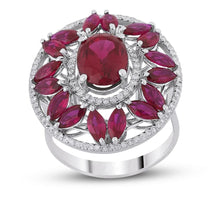 Load image into Gallery viewer, Diamond Ruby ring

