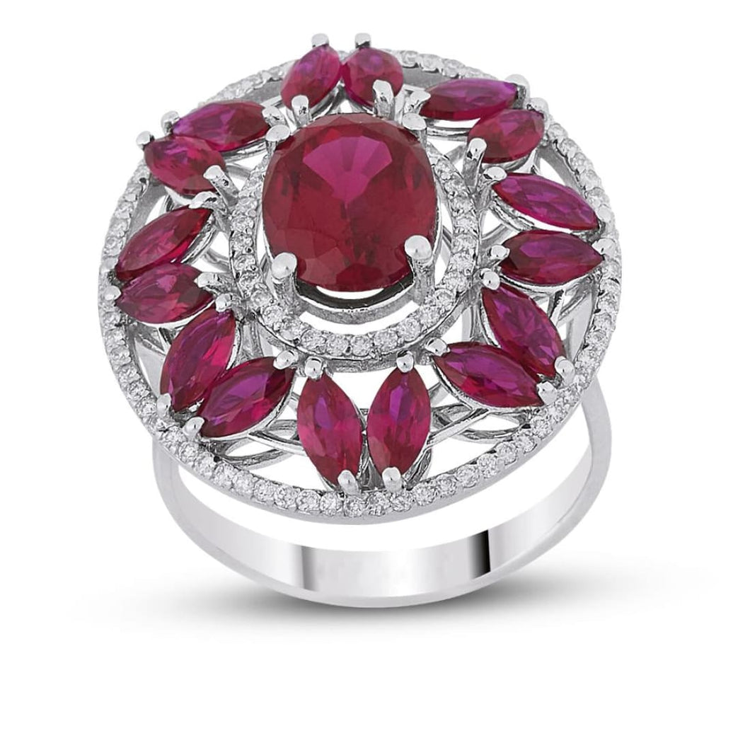 Diamond Ruby ring
