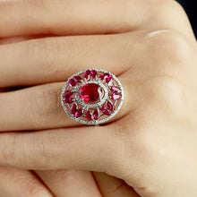 Load image into Gallery viewer, Diamond Ruby ring
