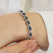 Load image into Gallery viewer, Diamond Sapphire Bracelet - Empire Fine Jewellers

