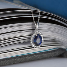 Load image into Gallery viewer, Diamond Sapphire Necklace - Jewelry

