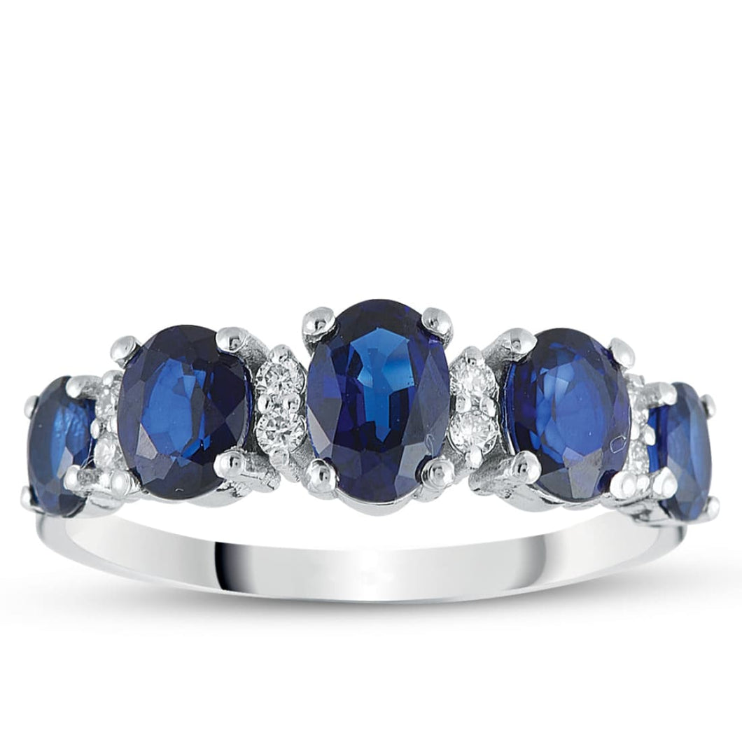 Diamond Sapphire Ring - Ring
