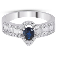 Load image into Gallery viewer, Diamond Sapphire Ring - Ring
