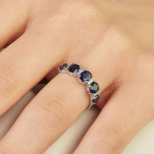 Load image into Gallery viewer, Diamond Sapphire Ring - Ring
