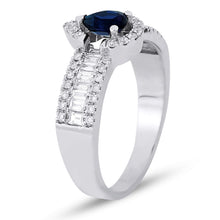 Load image into Gallery viewer, Diamond Sapphire Ring - Ring
