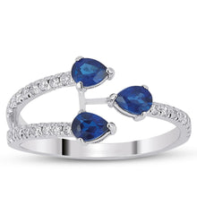 Load image into Gallery viewer, Diamond Sapphire Ring - Jewelry
