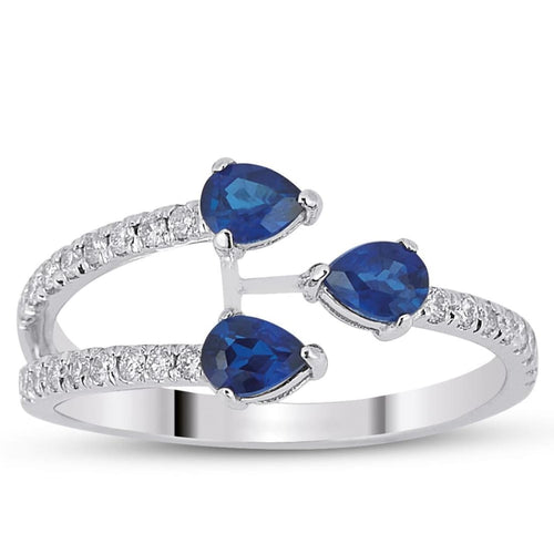 Diamond Sapphire Ring - Jewelry