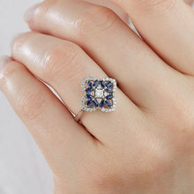 Load image into Gallery viewer, Diamond Sapphire Ring - Jewelry
