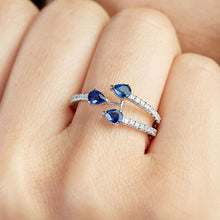 Load image into Gallery viewer, Diamond Sapphire Ring - Jewelry
