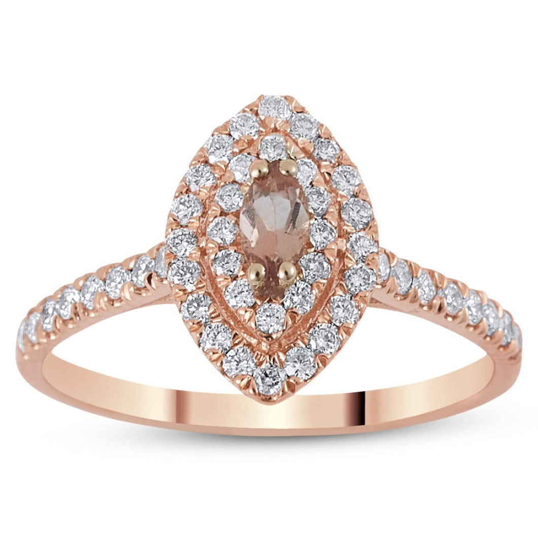 Diamond Tourmaline Ring - Ring