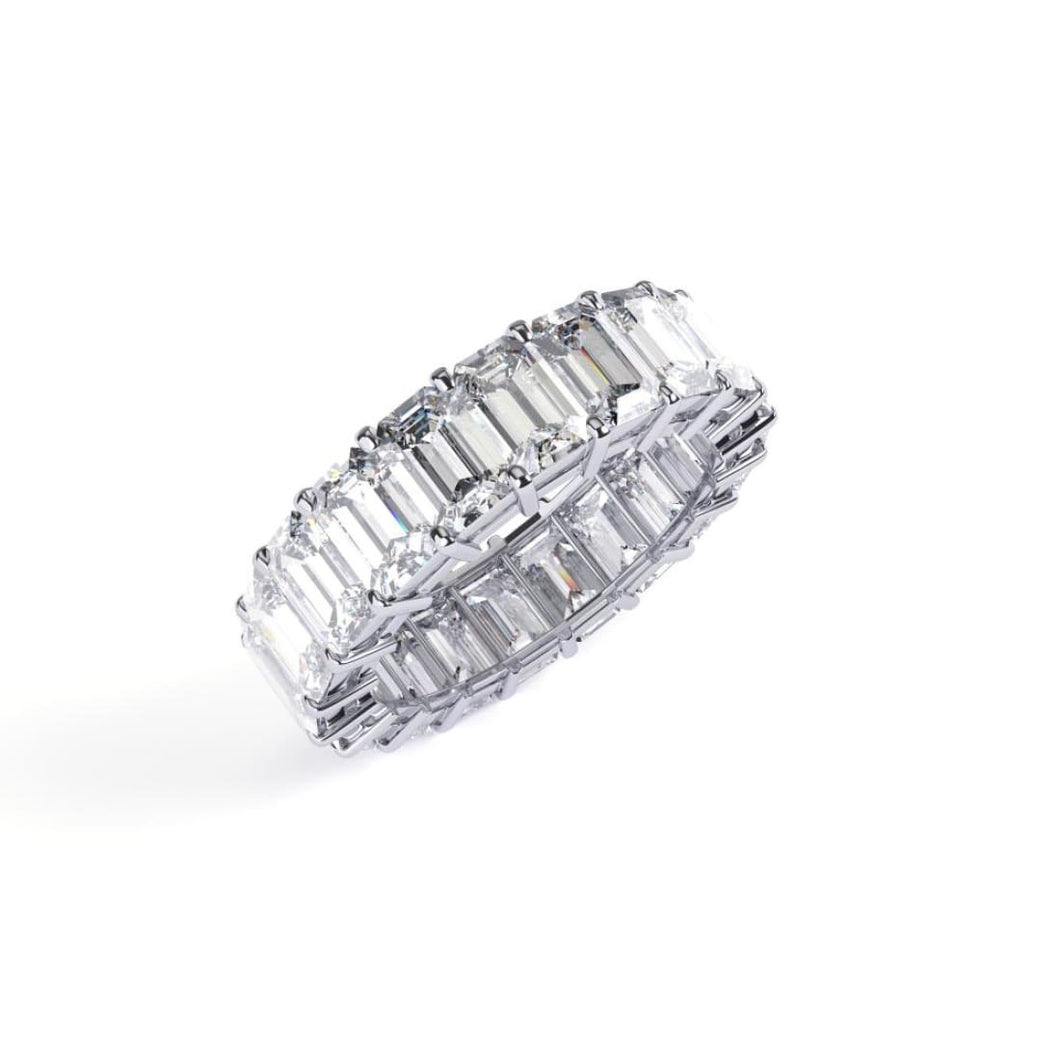 Emerald Cut Diamond Eternity Band - Jewelry