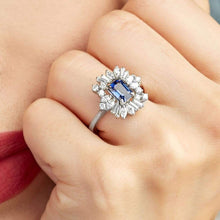 Load image into Gallery viewer, Diamond Sapphire Ring - Jewelry
