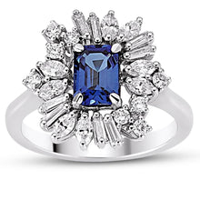 Load image into Gallery viewer, Diamond Sapphire Ring - Jewelry
