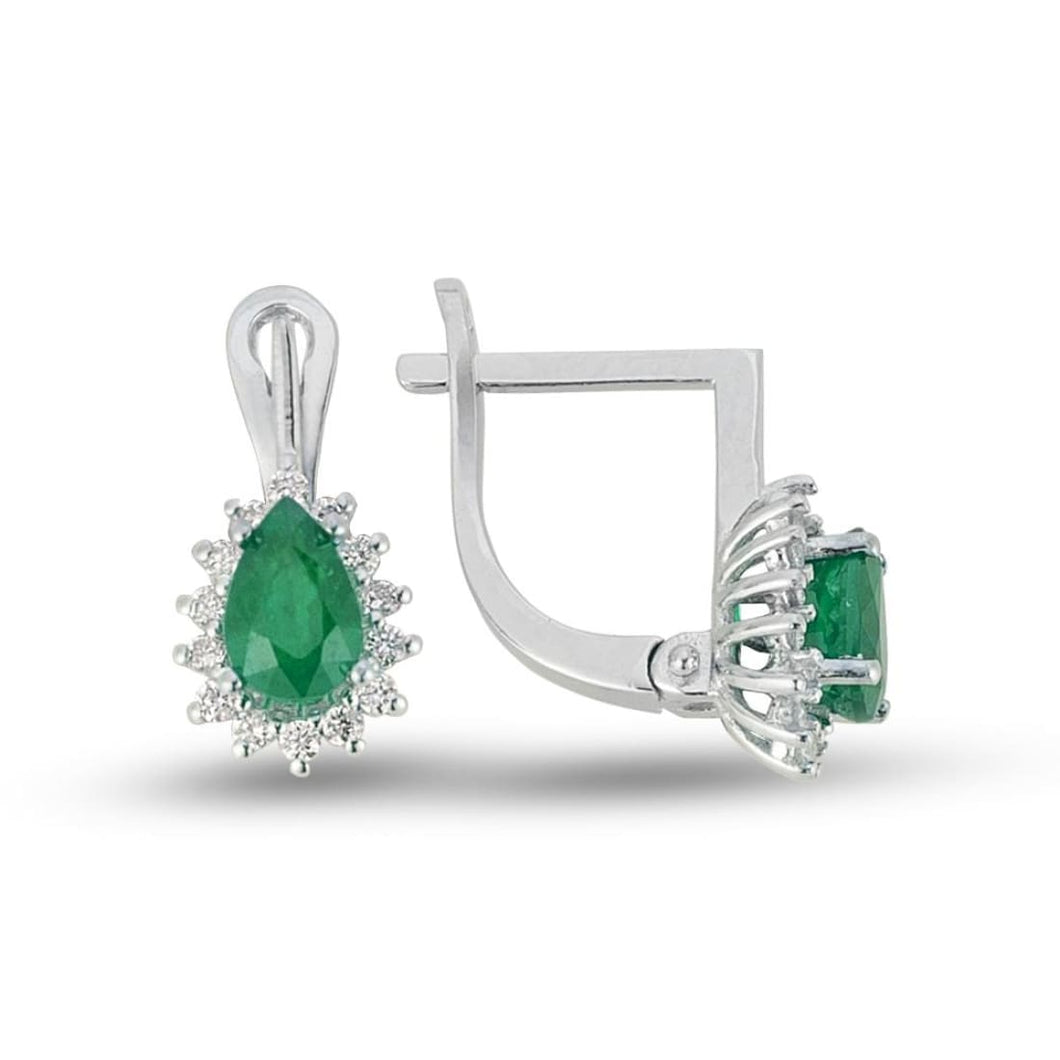 Emerald Diamond Earring - Empire Fine Jewellers