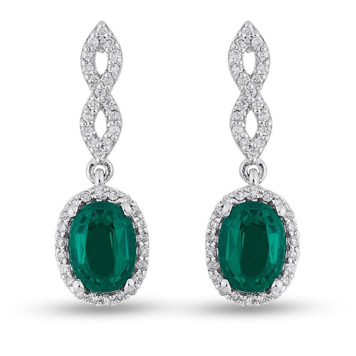Emerald Diamond Earring - Jewelry