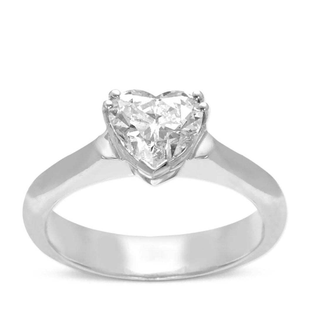 Heart Shape Diamond Engagement Ring - Jewelry