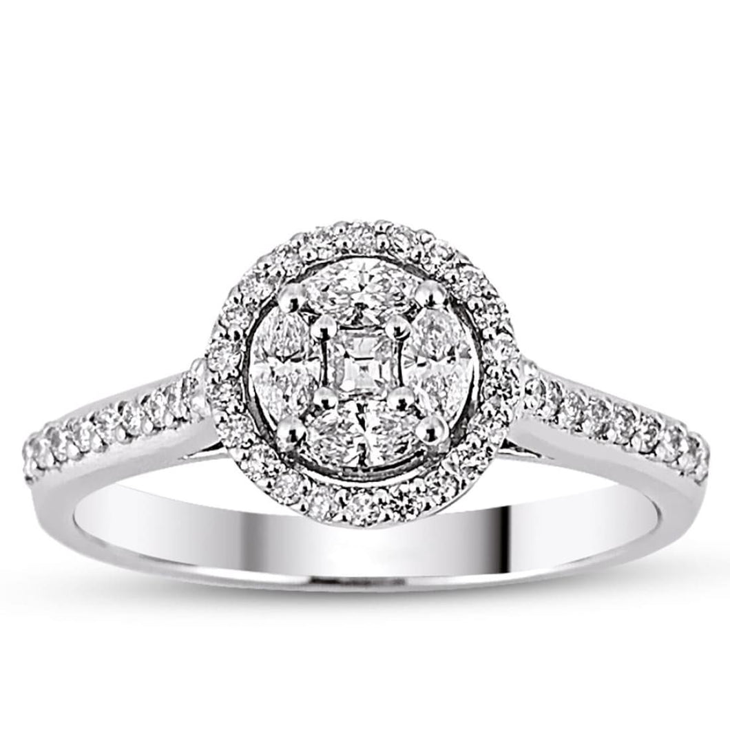 Invisible Set Diamond Ring - Jewelry