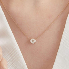 Load image into Gallery viewer, Invisible set Rose Gold Diamond Necklace
