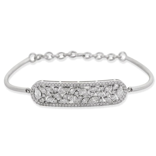 Marquise Cut Diamond Bangle