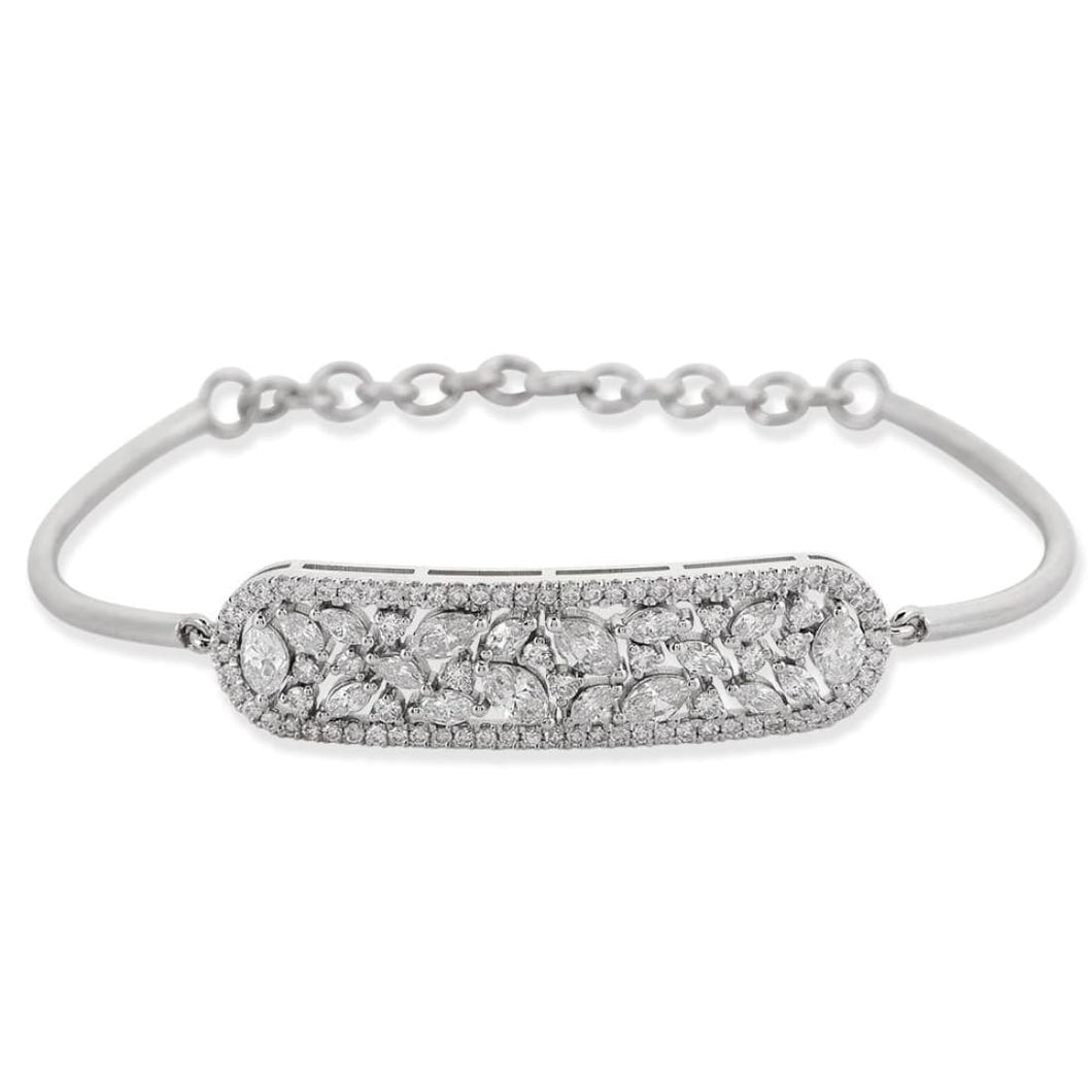 Marquise Cut Diamond Bangle