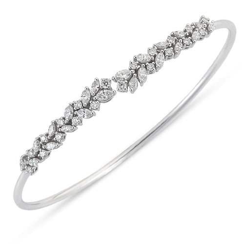 Round and Marquise Diamond Bangle - Empire Fine Jewellers