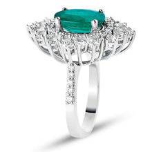 Load image into Gallery viewer, Emerald Diamond Ring - Jewelry
