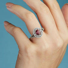 Load image into Gallery viewer, Oval Cut Ruby Diamond Ring
