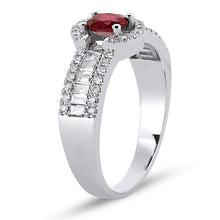 Load image into Gallery viewer, Ruby Diamond Ring - Jewelry
