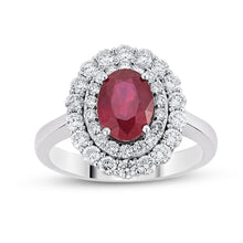 Load image into Gallery viewer, Diamond Ruby Ring - Jewelry
