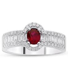 Load image into Gallery viewer, Ruby Diamond Ring - Jewelry

