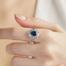 Load image into Gallery viewer, Diamond Sapphire Ring - Jewelry

