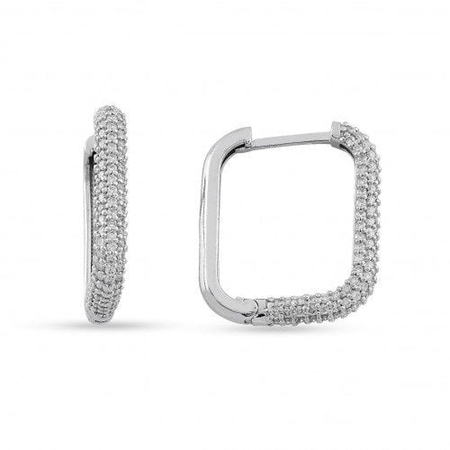 Pave Diamond Earring - Earring