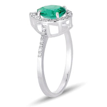 Load image into Gallery viewer, Emerald Diamond Ring - Jewelry
