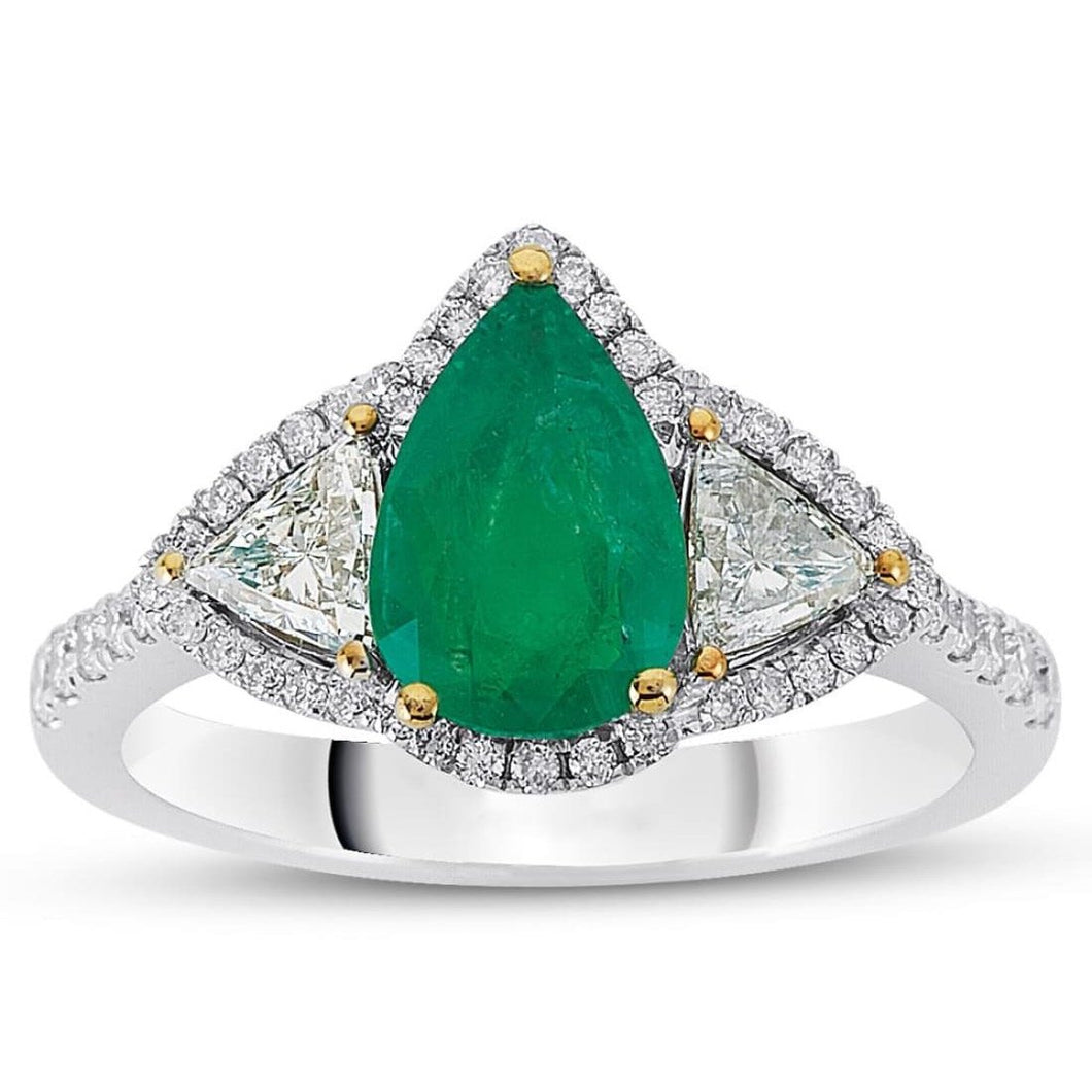 Diamond Emerald Ring - Jewelry