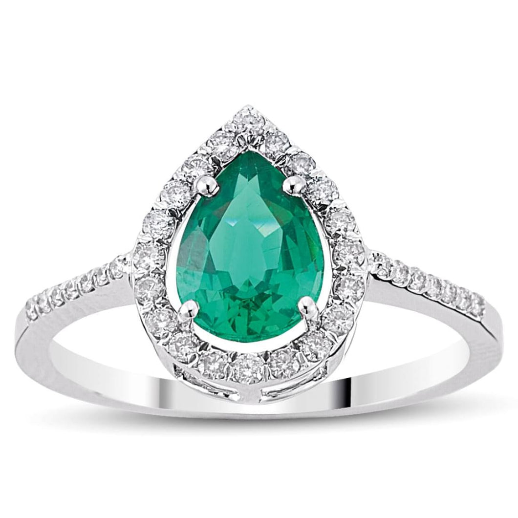 Emerald Diamond Ring - Jewelry