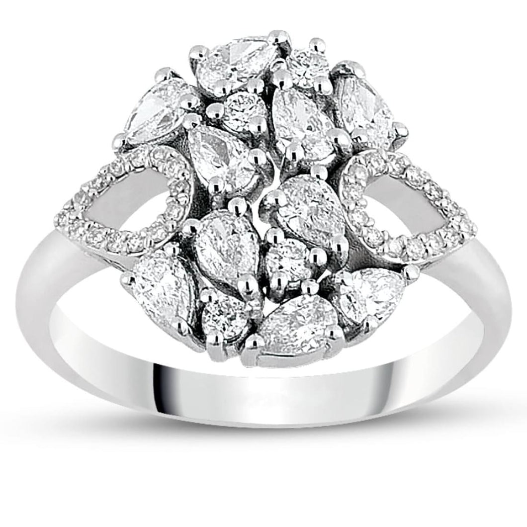 Pear Diamond Ring - Jewelry