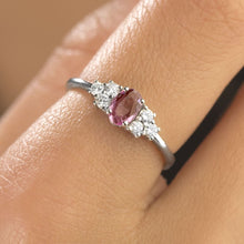 Load image into Gallery viewer, Pink Sapphire Diamond Ring - Jewelry
