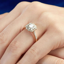 Load image into Gallery viewer, Rose Gold Diamond Baguette Ring - Jewelry

