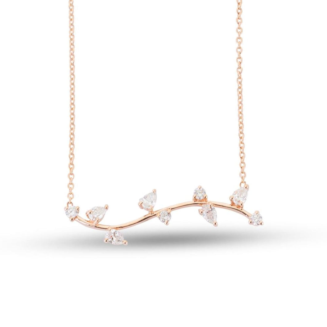 Rose Gold Diamond Necklace - Jewelry