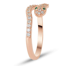 Load image into Gallery viewer, Rose Gold Diamond Snake Ring - Empire Fine Jewellers
