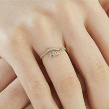 Load image into Gallery viewer, Rose Gold Diamond Snake Ring - Empire Fine Jewellers

