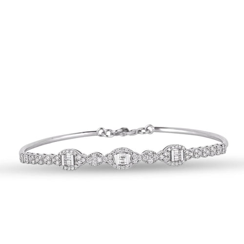 Round and Baguette Diamond Bracelet - Empire Fine Jewellers