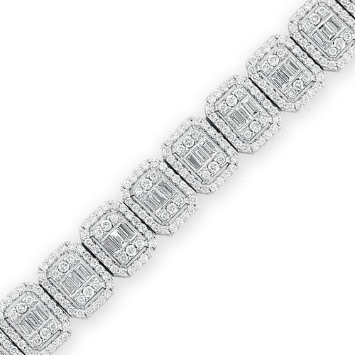 Round and Baguette Diamond Bracelet - Empire Fine Jewellers