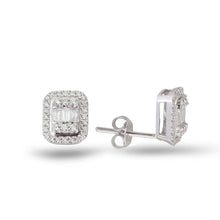 Load image into Gallery viewer, Round and Baguette Diamond Earring - Empire Fine Jewellers
