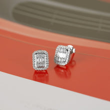 Load image into Gallery viewer, Round and Baguette Diamond Earring - Empire Fine Jewellers
