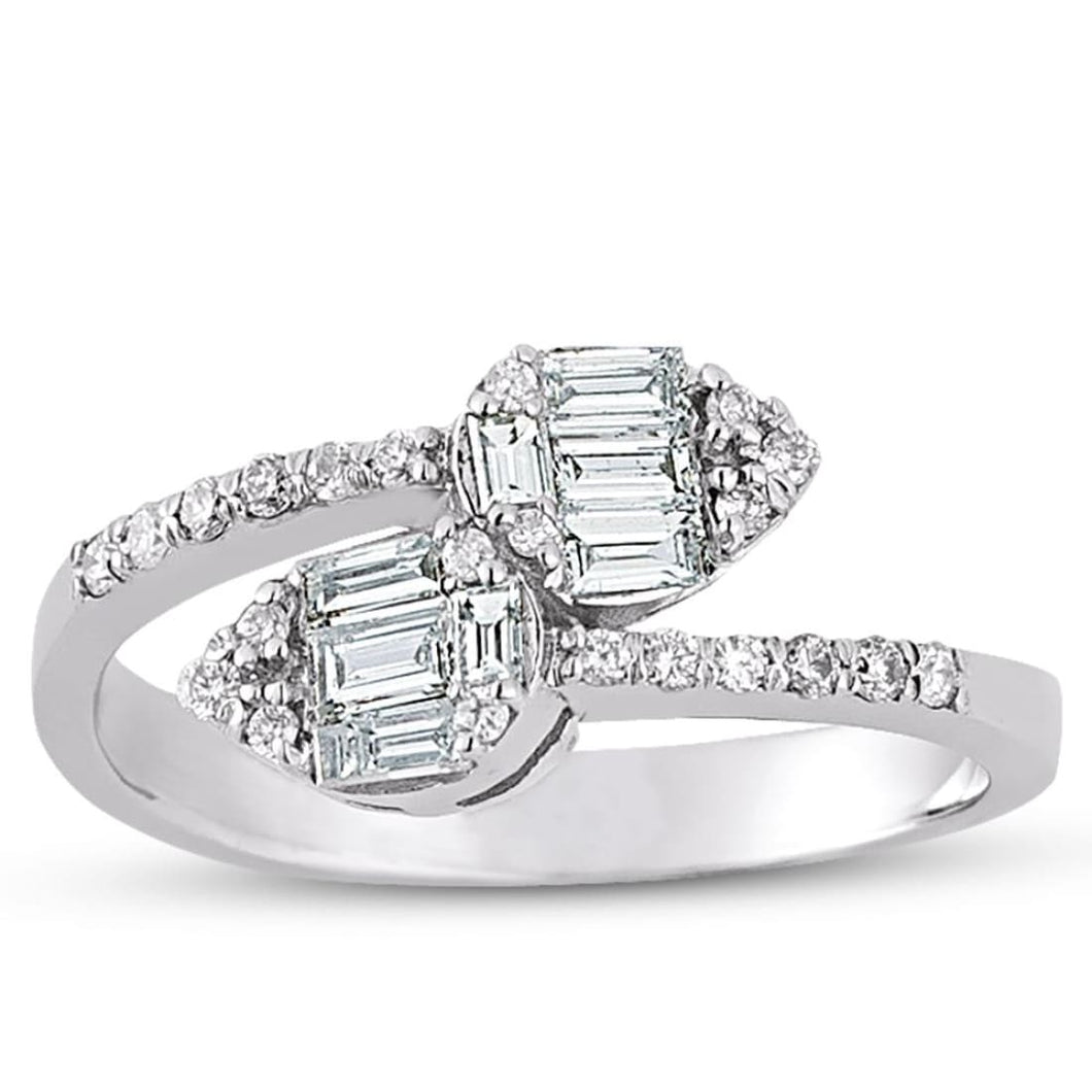 Round and Baguette Diamond Ring - Empire Fine Jewellers